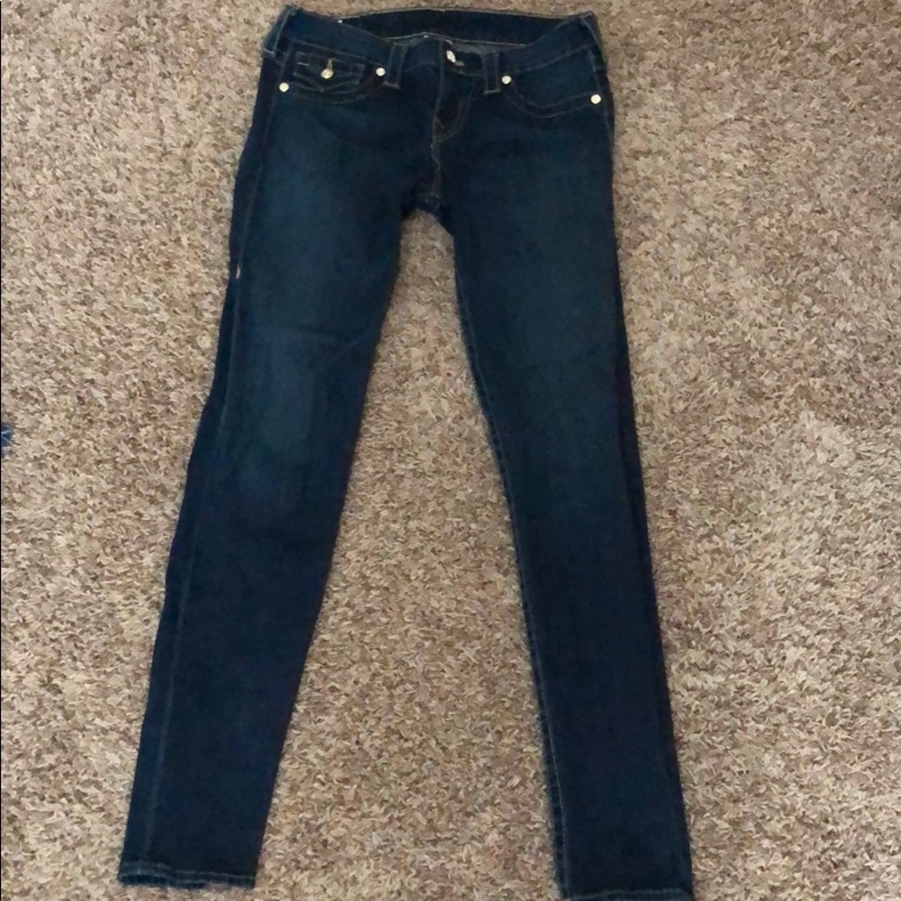 True Religion Skinny Jeans with Swarovski Crystals